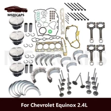 For Chevrolet Equinox 2.4L Engine Rebuild Overhaul Connecting Rod, Pistons Kit