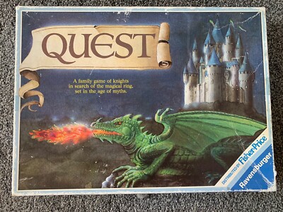 Vintage Quest Brettspiel von Ravensburger 1984 vertrieben von Fisher Price