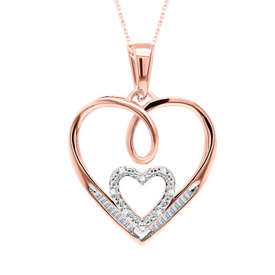 Diamondere Natural and Certified Heart Cut Aquamarine and Diamond Wrap Heart Petite Necklace in 9ct Yellow Gold | 1.64 Carat Pendant with Chain
