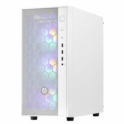 Silverstone SST-FAR1W-PRO MATX/Mini-ITX ARGB White Tempered Glass Case