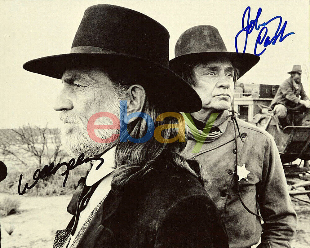 WILLIE NELSON Wholesale JOHNNY CASH SIGNED 8X10 O MUSIC COUNTRY HIGHWAYMEN Max 85% OFF