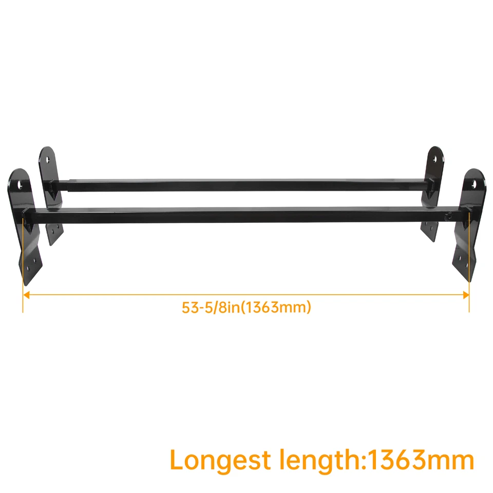 Barras transversales de techo con escalera de 2 barras para Ford E-150 E-250 E-350 Express Savana Foto 2 de 4