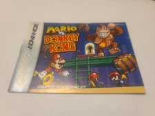 Mario vs Donkey Kong Instruction Booklet Game Boy Advance Manual Only
