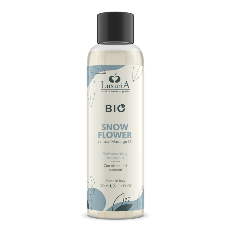 Olio da Massaggio Erotico Afrodisiaco Snow Flower Luxuria BIO 100ml
