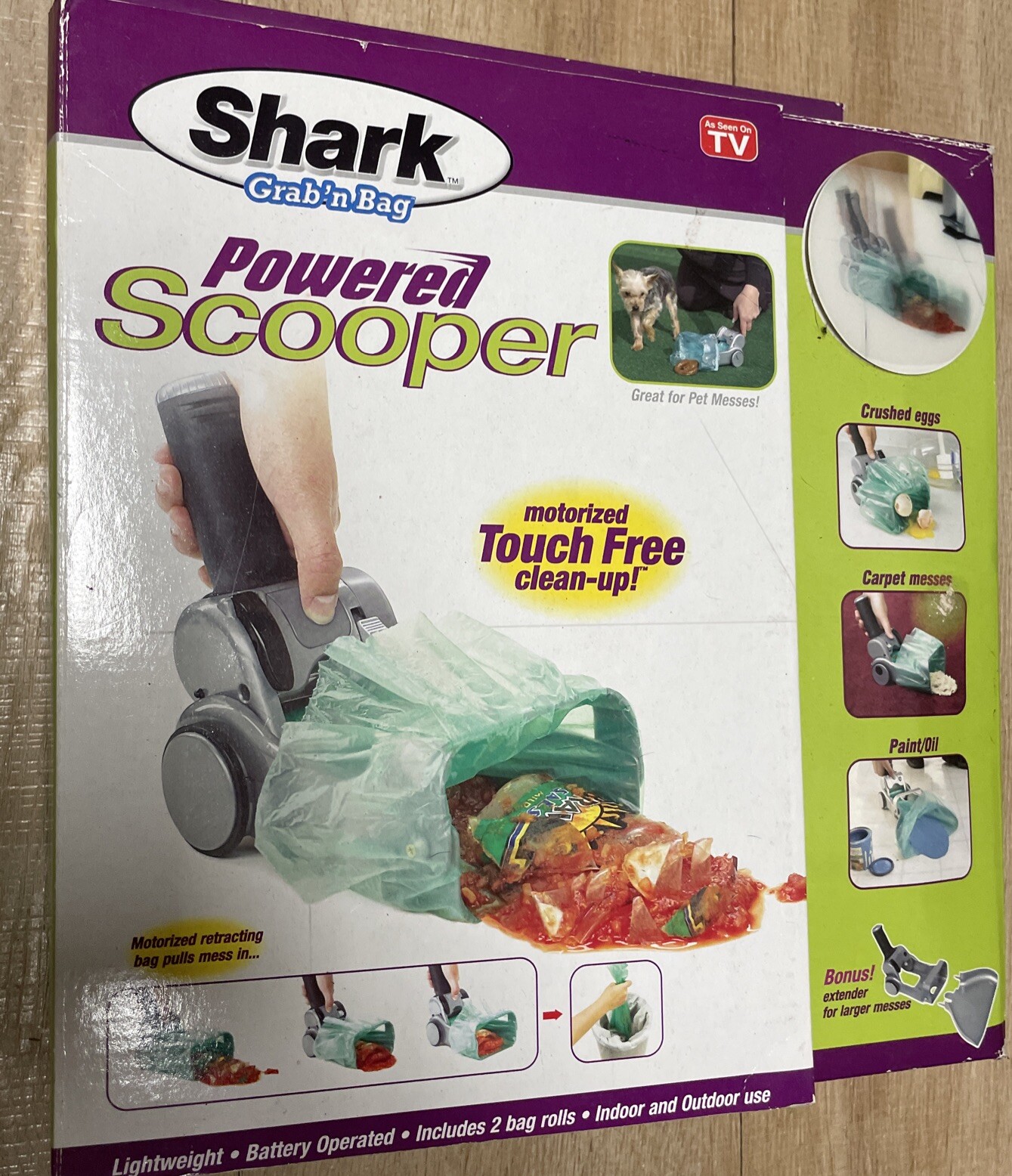 SHARK VACUUM MINI VAC GRAB'NBAG POWERED SCOOPER NIB BRAND NEW-image