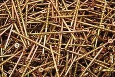 (800) Torx T25 Star Flat Head 10 x 4 Yellow Zinc Type 17 Outdoor Wood Screw BULK