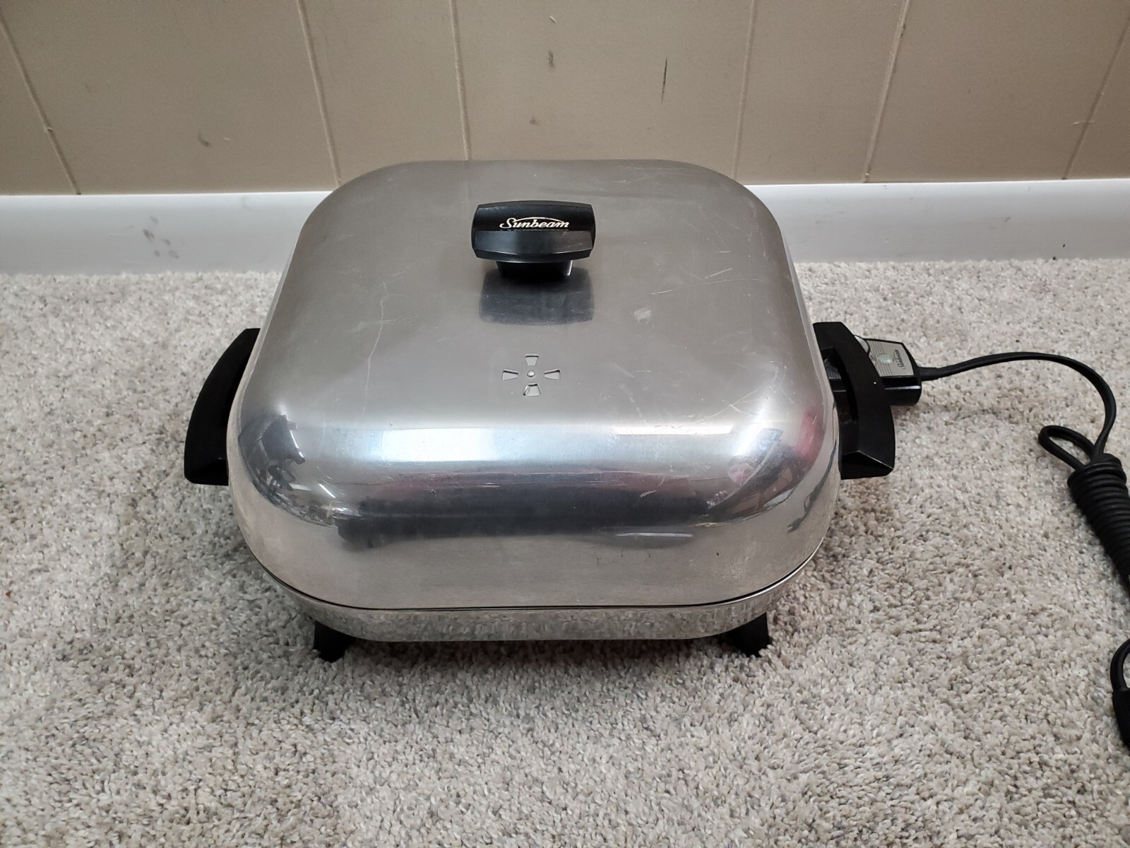 Vintage Sunbeam Electric Skillet S31LB6 with Cord Tested Working eBay