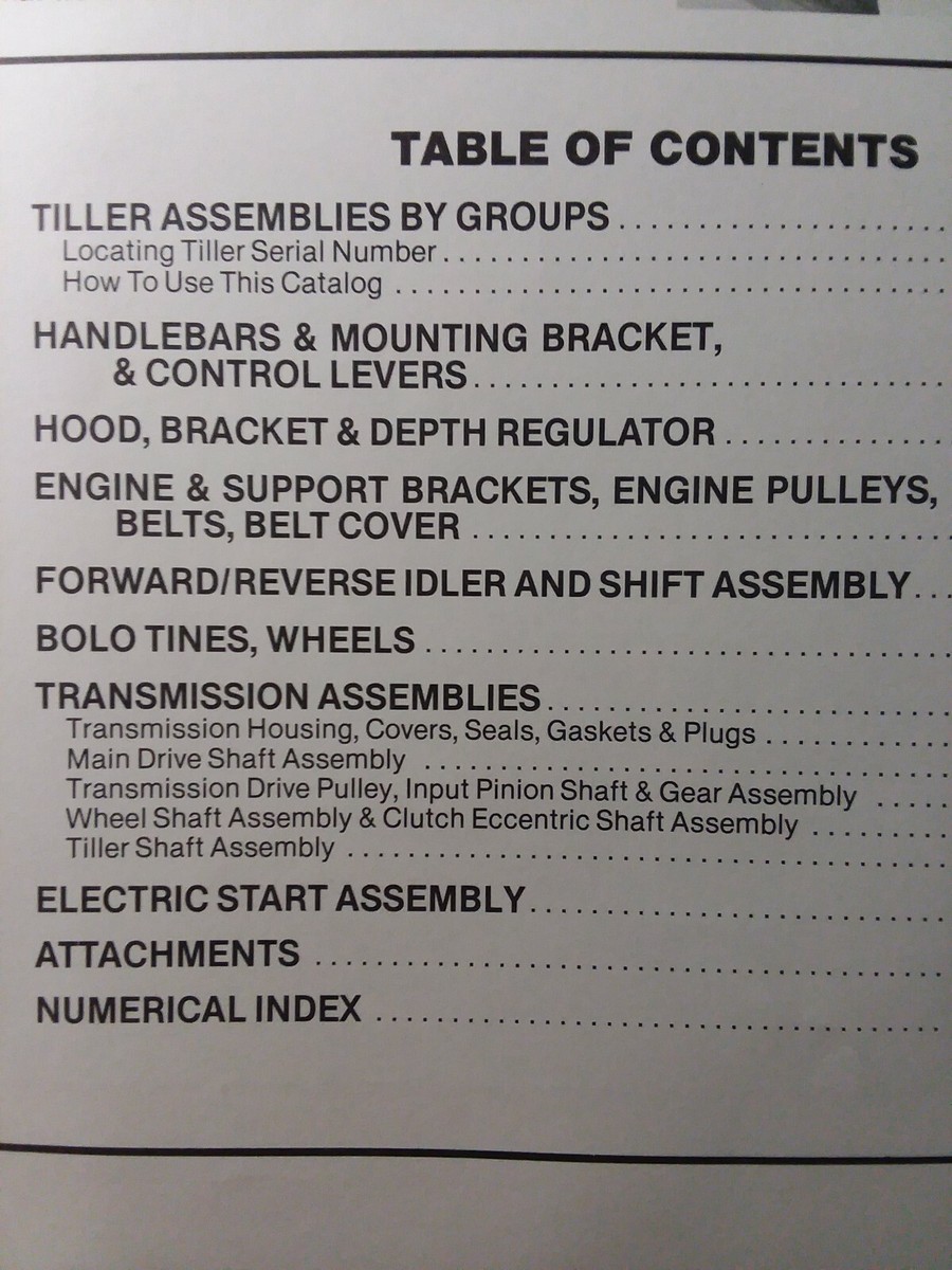 Manuel De Pièces Détachées Troy-Bilt Pony 1984 - Relié, 31 Pages, Couverture Brillante