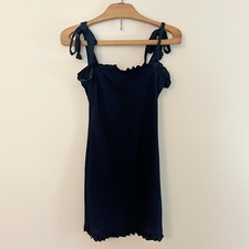 Pretty Little Thing Black Ruffle Mini Dress