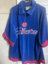 Vintage Y2K Baltimore Bullets Hardwood 3XLClassics GIII Jacket Carl Banks NBA