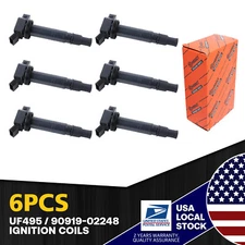 For Lexus RC F 15-24 Quality 6Pcs Ignition coils UF495 90919-02248 90919-T2001