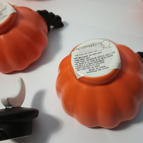 Abt. 56 Halloween Schwarze Katze Teeservice Jack O Laterne Tassen 5 Teile Seltene Rarität Retired  - Bild 17 von 23