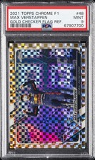 2021 TOPPS CHROME FORMULA 1 #48 MAX VERSTAPPEN 8/50 PSA 9