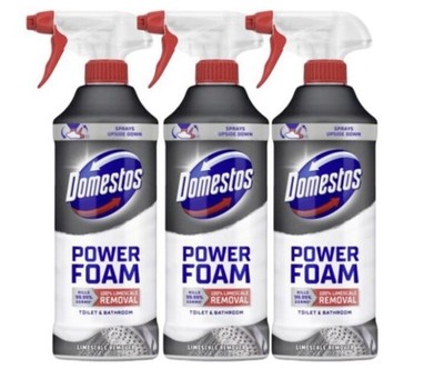 Domestos Power Foam Toiletten- und Badreiniger Spray 3x435ml
