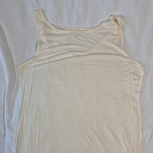 SOFT SURROUNDINGS LONG TANK TOP UNDER SHIRT PETITE LARGE OFF WHITE - Picture 10 of 11