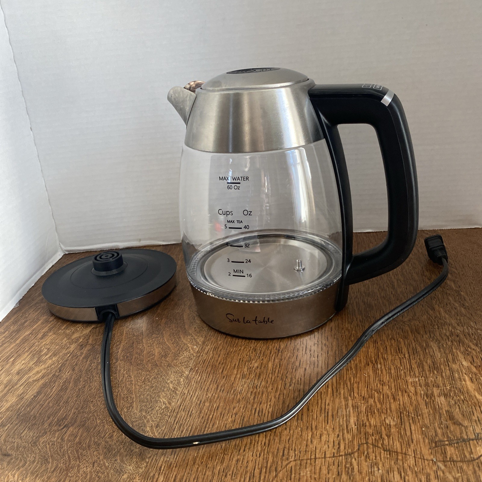 Sur La Table Electric Glass Kettle/Pot For Hot Water Quickly