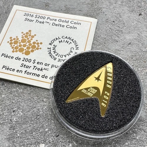 2016 Star Trek $200 : Delta Coin - Pure Gold Coin