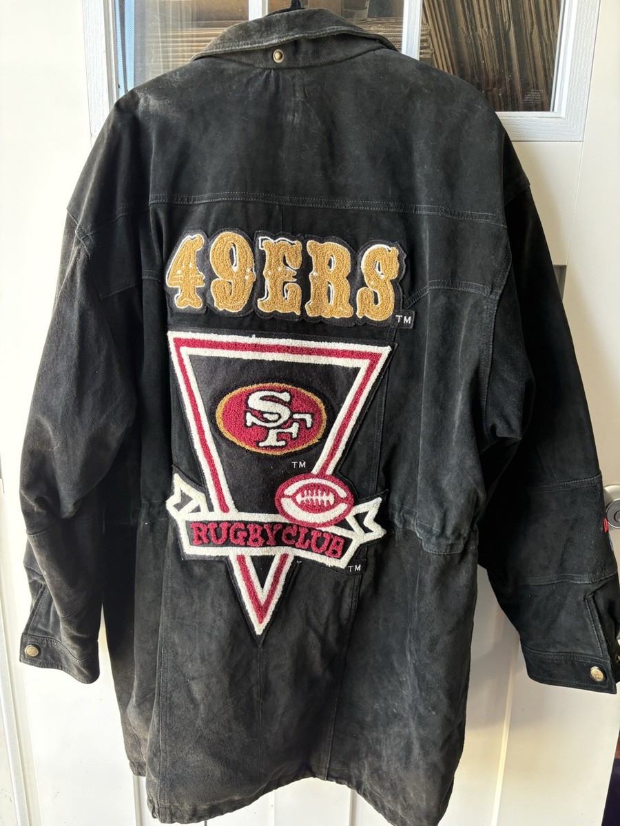 VTG DSJ 96 San Francisco 49ers Rugby Club Suede Leather Jacket