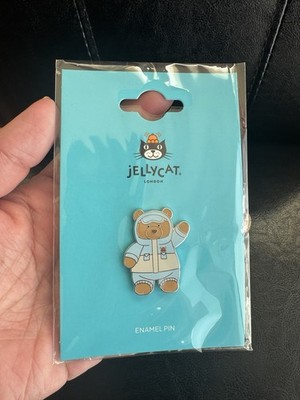 AUTHENTIC Jellycat Official Bartholomew Bear enamel pin- NEW- FAST SHIP