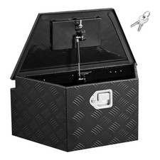 26x13x12 Aluminum Trailer Tongue Tool Box Storage Chest Lock Pickup Rv