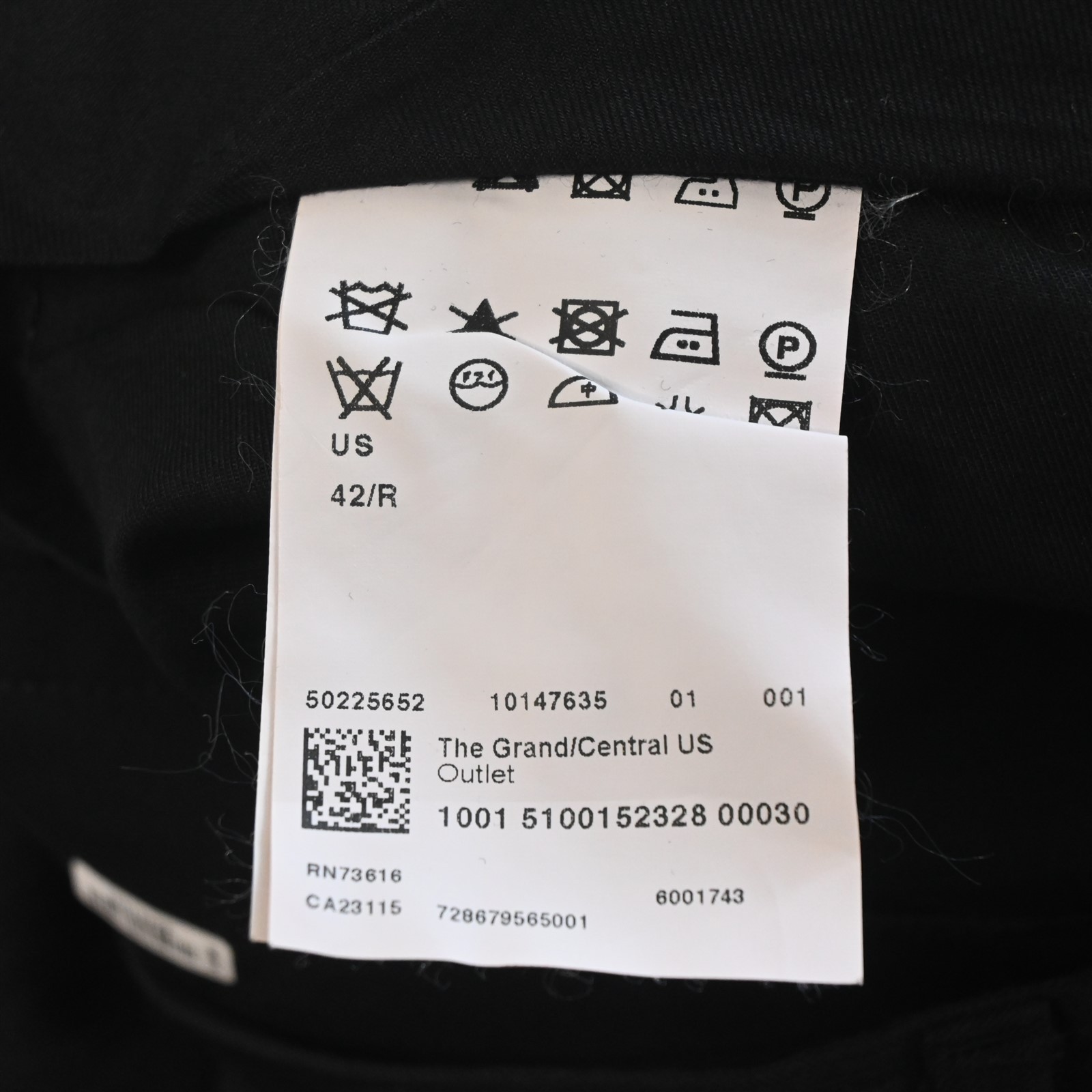 Hugo Boss 35x34 Black 100% Wool Striped The Grand Central Straight Mens Pants thumbnail 6