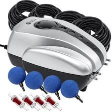 All-in-One Pond Air Pump Koi Pond Aerator for Pond up to 2000 Gallons Pond De...