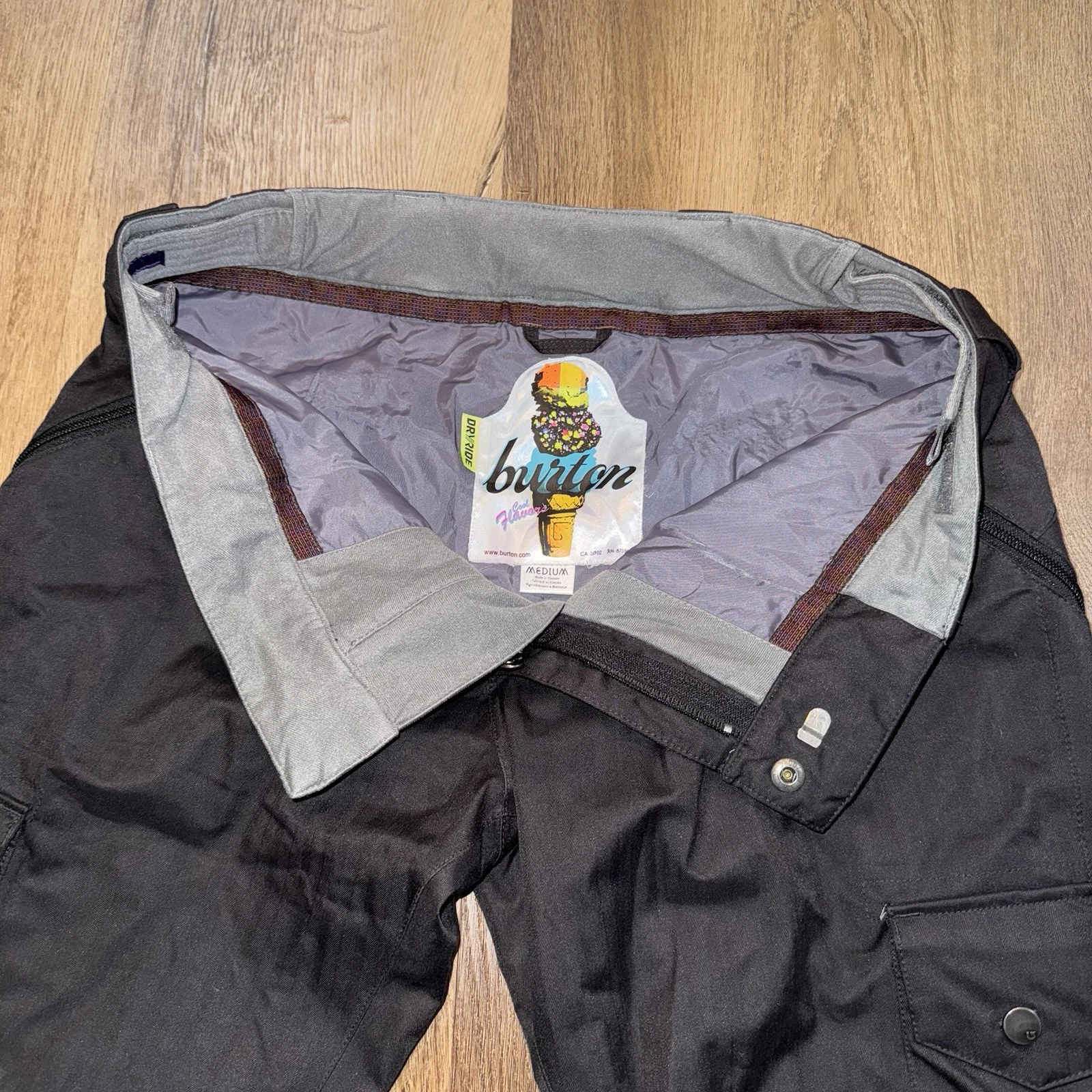 burton snowboard ski dryride lucky snow suit cargo shell pants