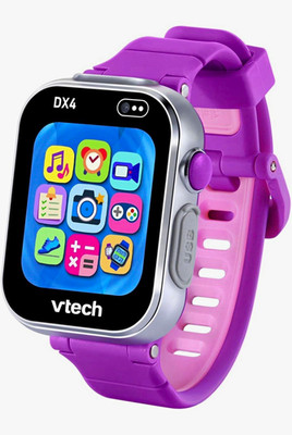 VTech KidiZoom Smartwatch DX4 Purple Kids 4+ Dual Cameras 50+ Faces