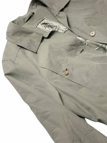 Women Trench Coat Beige Polyester 38 / M / 46