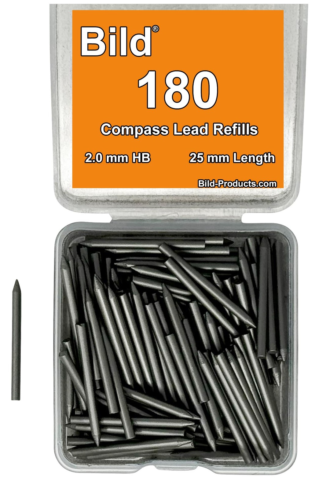 Bild 180 Pieces Compass Lead Refills (Compass, 2.0 mm) mm, Black