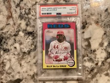Elly De La Cruz 2024 Topps Heritage MINI PSA 8 #473. Priced To Move!
