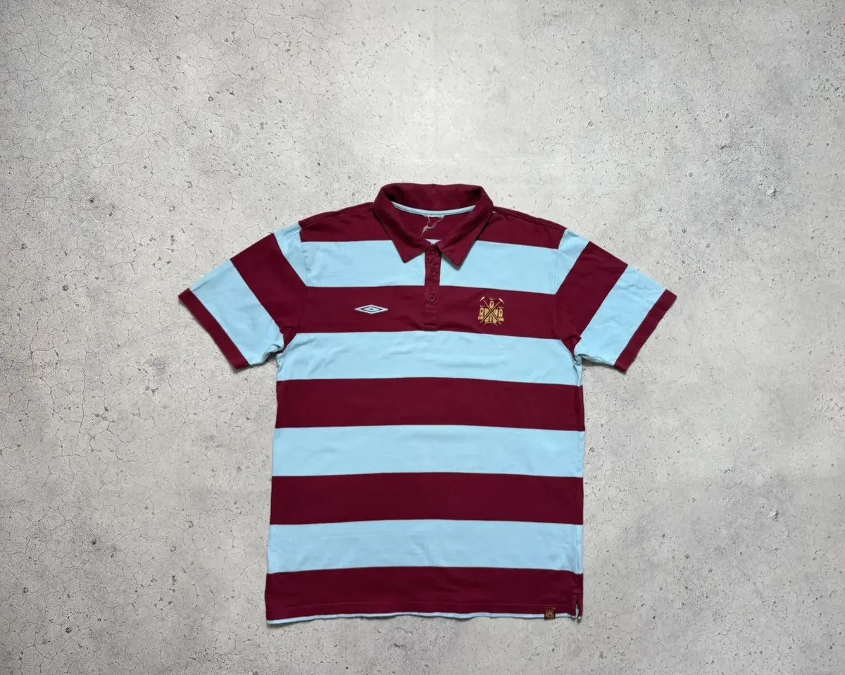 Umbro FC West Ham United Vintage Soccer Polo Shirt Jersey