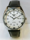VINTAGE SEIKO 5 AUTOMATIC WHITE DIAL JAPAN 7S26-0090 MEN'S WORKING CONDITION