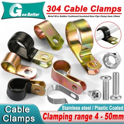 P-Clip für Kabel 4-50mm,Edelstahl Kabel-Schelle-Fixierung Chassisklemmen Klammer