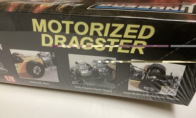 LINDBERG 1/8 THE EXTERMINATOR 2 IN 1 DRAGSTER MOTORIZED MODEL KIT