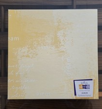 Hallmark Stories Bliss Photo Album Black Pages White Cover w Box Photo Safe