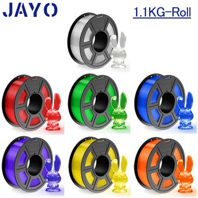 JAYO 1,1KG PLA PLA+ PETG Transparent 3D Drucker Filament 1,75mm Neatly Wound