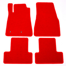 Fit For 05-09 Ford Mustang Red Nylon Floor Mats Car Carpet Front Rear 4pcs