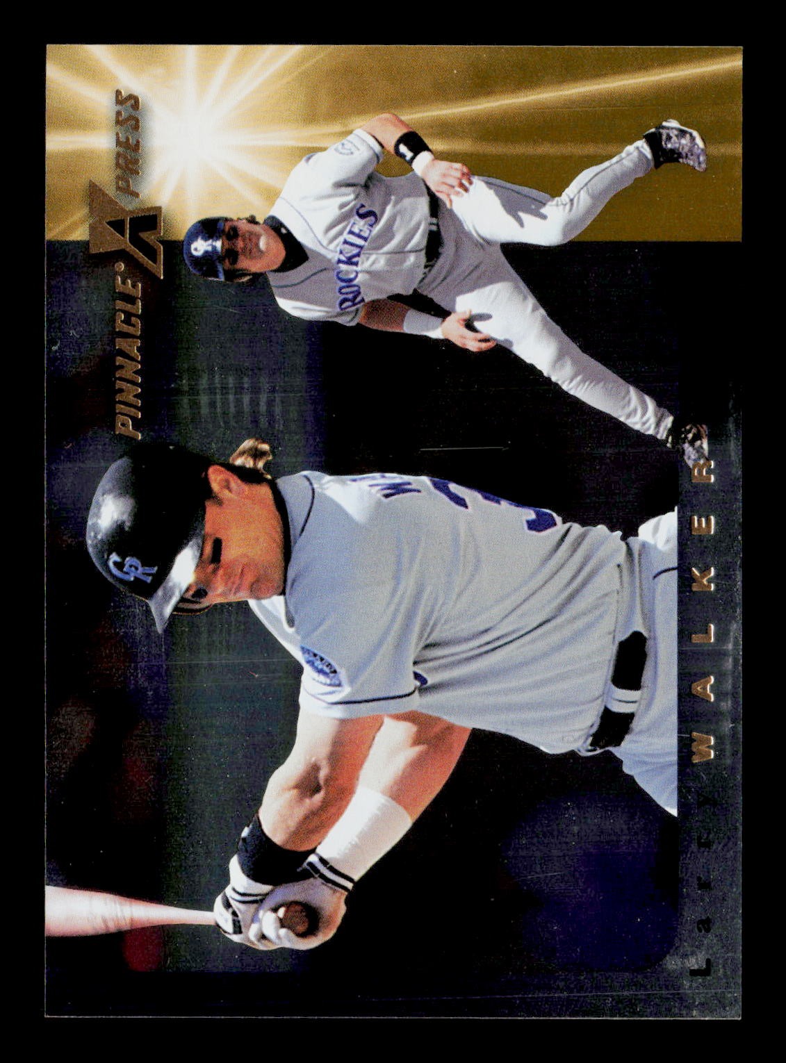1997 Pinnacle X-Press #1 Larry Walker Men-of-Summer