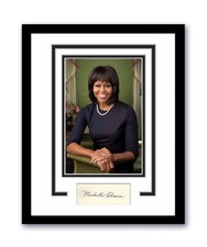 Michelle Obama Autographed Signed 11x14 Framed Photo First Lady Barack ACOA