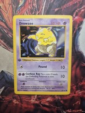 Pokemon 1st Ed. Base Set Common Drowzee 49/102 - MP/HP