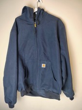 Carhartt Loose Fit Jacket Navy Blue Mens XL
