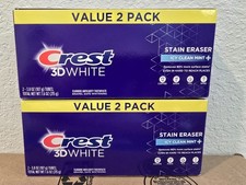 4 PACK Crest 3D White Stain Eraser Icy Clean Mint Toothpaste 3.8oz