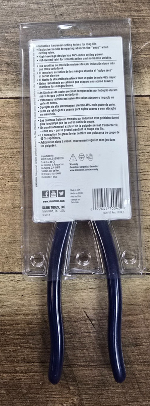 Klein Tools D213-9NE 9-Inch Lineman's Pliers listing photo 2