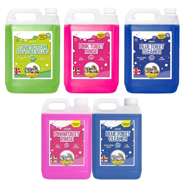 Líquido químico para inodoro limpiador superior e inferior ecológico caravanas autocaravanas 5L