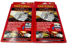 Set Of 2 Ove Glove Oven Mitts, Anti-Slip, Heavy Duty Gloves Fast Free Shipping!!