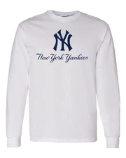 NY Yankees Graphic Logo T-Shirt, New York Baseball Unisex LONG Sleeve,
