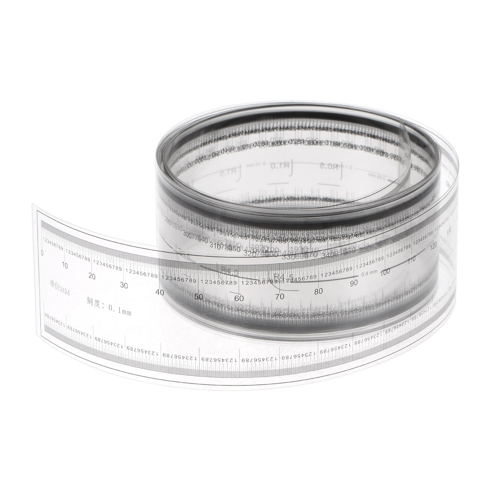 Uxcell 2pcs Center Finding Ruler - 65mm-0-65mm Aluminum Track Ruler With Adhesive Back