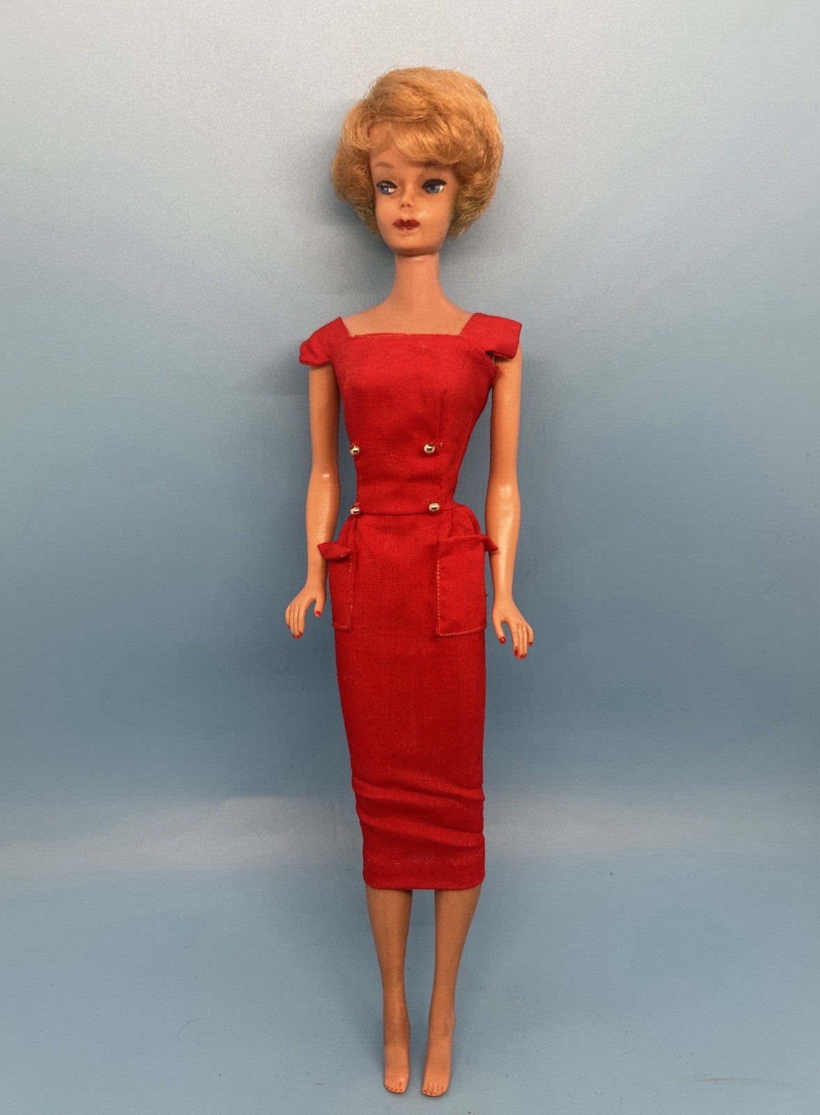 Vintage 1961 Mattel Barbie Bubble Cut Doll Japan Body Sheath Sensation #986
