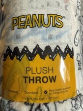 PEANUTS Snoopy Sketch Cozy Soft Plush Throw Blanket 5 X 6 The Big One NEW